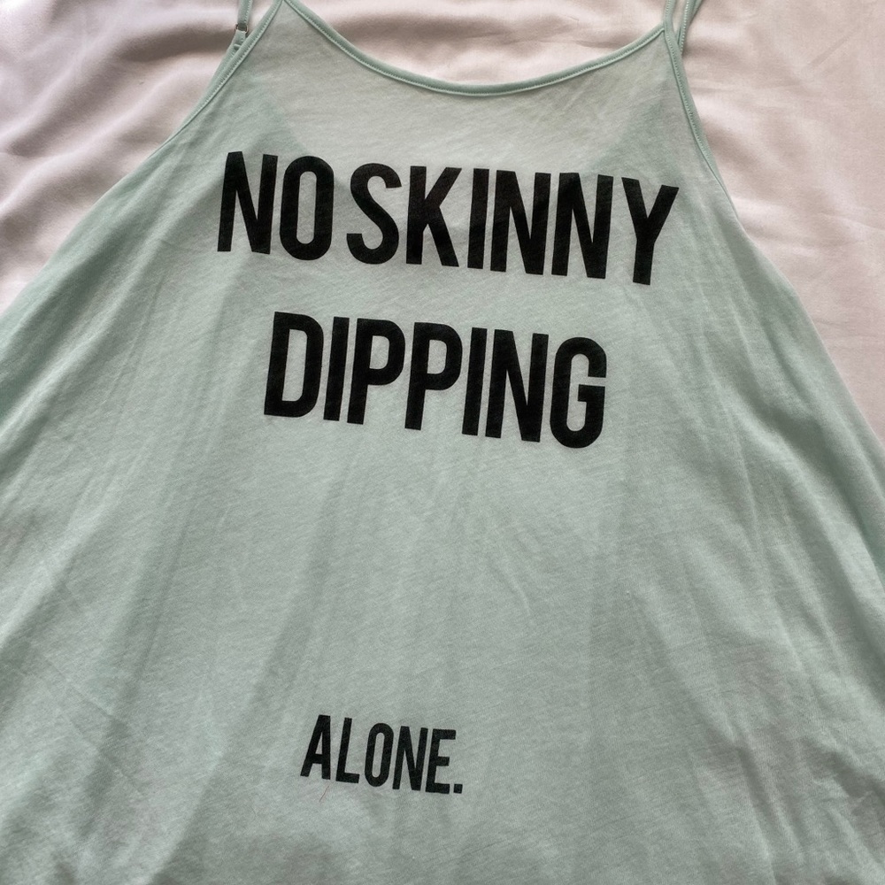 Wildfox Blue “No Skinny Dipping Alone” Cover Up